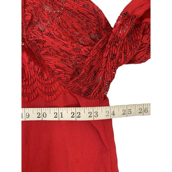 Roz & Ali Women's Burgundy Blouse - Picture 5 of 6